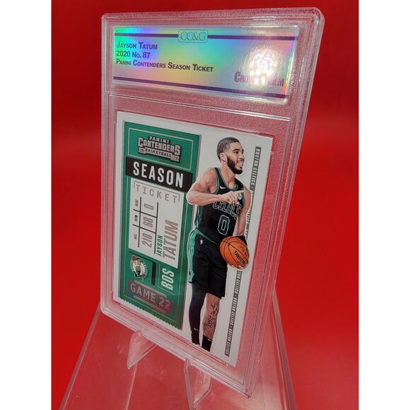 2020 Panini Contenders Season Ticket #87 Jayson Tatum Boston Celtics CCG 10 - Picture 4 of 5